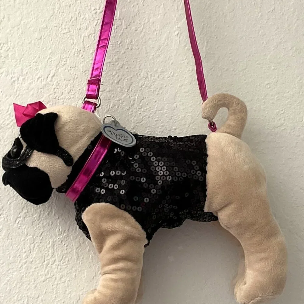 POOCHIE & CO PUG POOCH BLING PURSE